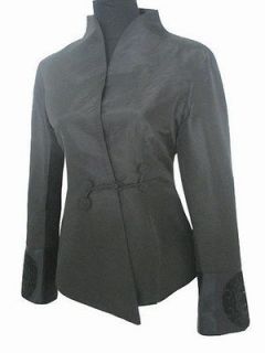 Black Chinese Style Womens Jacket Coat ,M,L,XL XXL,3XL 4XL 5XL 6XL