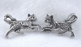 Bengal Cat Exotic Kitten Post Earrings Sterling 925 Life Like Details