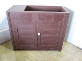 Rare Original Antique Dry Sink or Potters Table Cabinet