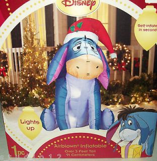 Gemmy Airblown Inflatable Christmas Donkey Yard Decor 3.5 Ft Tall