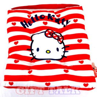   Red Striped Square Chair Seat Cushion 11 [Officially Licensed