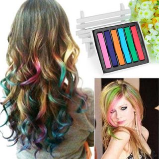 Colors Non toxic Temporary Salon Kit Pastel Square Hair Chalk With