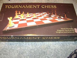Tournament Chess Wood Chessman, Elegantly Handcrafted, weighted and