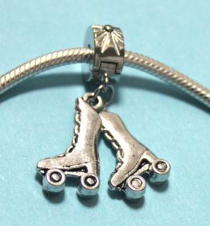 Bead Stopper Lock Clip fit Authentic European bracelet Roller Skate