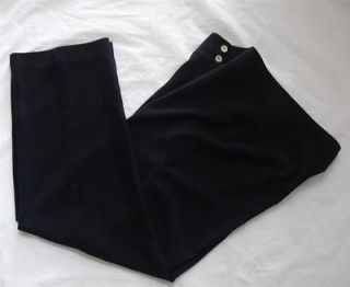 CHICOS Womens Navy Blue Zip Button Pants Petite ~ Size 2.5 Medium 14