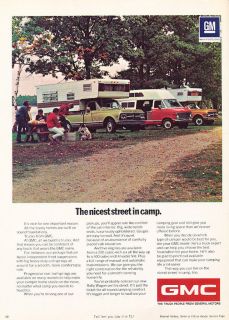1971 GMC Camper Truck Van   Classic Vintage Advertisement Ad H33