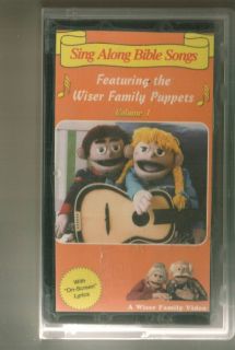 FAMILY PUPPETS Sing Along Bible Songs VHS Christian Video Volume 1 One