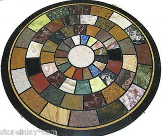 MARBLE STONE MOSAIC SIDE COFFEE TABLE TOP TILE FLOORING INSERT