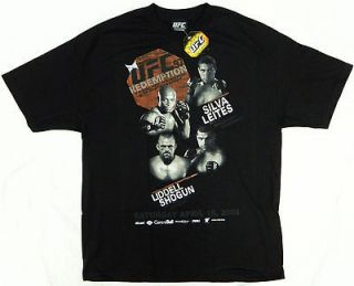 Fight Event T Shirt Anderson Silva, Chuck Liddell, Shogun, Leites NWT