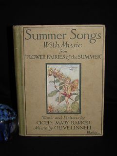 1926 Cicely Mary Barker Rare Book   FLOWERS FAIRIES Summer Songs 1st