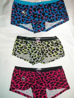 NEW AEROPOSTALE CHEETAH PRINT 3 COLORS SIZE XS SMALL M LARGE BOYSHORT