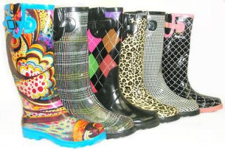 LOVE IT Flat GALOSHES WELLIES RUBBER RAIN Boot Riding *MANY COLORS