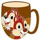 LE Disney Pin Chip & Dale Coffee Mug Cup Breakfast Magical Morning Nut