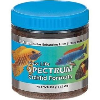 Life Spectrum Cichlid Formula 1mm Sinking Pellet Fish Food 5.3oz 150g