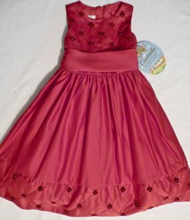 CINDERELLA Red Sateen with Pearls Special Occasion Party Pagent Dress