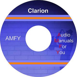 Clarion Car audio service manuals, owner manuals and schematics on 1