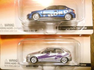 2002 & 2003 Honda Civic Custom Johnny Lightning Import Heat Die Cast