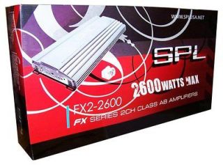 SPL FX22600 2 Channel Car Amplifier/ 2 Channel Car Audio Amplifier SPL