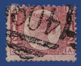 1870 1/2d ROSE RED PLATE 14 (SG48) AA GU IN JERSEY (409)