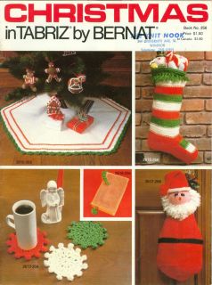 Christmas Knitting & Crochet Pattern Book Dolls Santa Tree Skirts