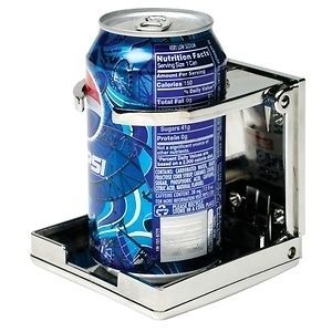 Chrome Plated Plastic Collapsible Drink Holder with Adjustable Arms