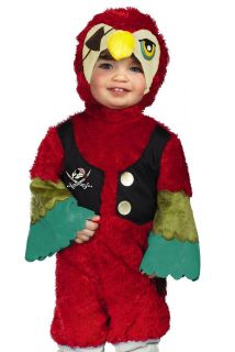 Toddler Baby Pirate Parrot Kids Halloween Costume 2T