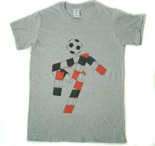 Italia 90 Ciao Football World Cup 90s Retro Grey T Shirt Size MEDIUM