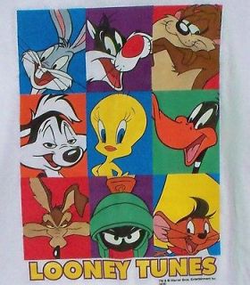 Looney Tunes Bugs Taz Marvin the Martian T shirt 2XL Tweety Daffy PePe