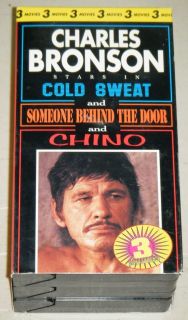 BRONSON 3 VHS MOVIE SET Cold Sweat, Someone Behind The Door, & Chino