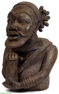 Bamun/Fumban Chiefs Bust Terracotta Cameroon Africa