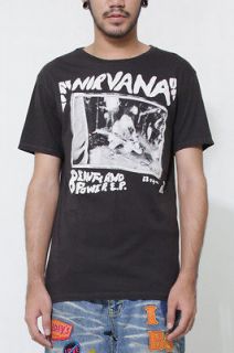 Nirvana Beauty and Power Kurt Cobain Vintage Black T Shirt