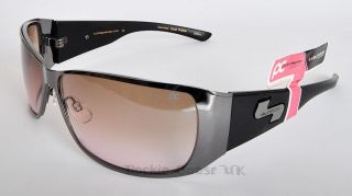 Paula Creamer Prowl Golf Metal Sunglasses Dark Chrome & Black 505