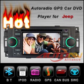 Car DVD Player GPS Navigation Stereo For Jeep Grand Cherokee 5inch
