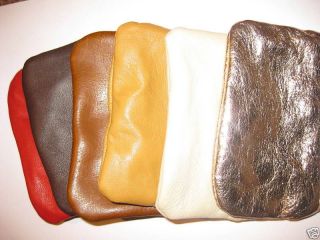 SMALL REAL LEATHER BAG/pouch/wall et/coin/purse/ new/zip