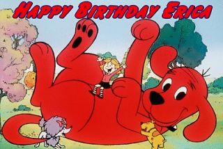 CLIFFORD THE BIG RED DOG Frosting Edible Cake Topper