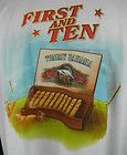 New Mens Tommy Bahama White First and Ten Tee T Shirt Viejo Cigars Box