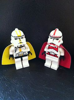 Lego Star Wars Lot 2 Clone Storm Trooper Ep 3 Red and Yellow Markings