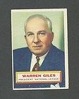 Authentic Spalding Warren Giles 1950s Baseball