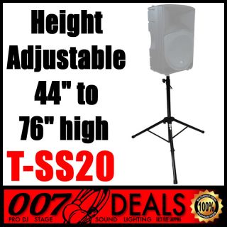 SPEAKER TRIPOD STAND HEAVY DUTY AUDIO ACTIVE STAND HEIGHT ADJ. T SS20