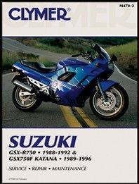 CLYMER SUZUKI GSX R750 GSX750F KATANA SERVICE MANUAL