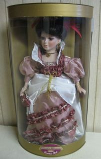 COLLECTIBLE MEMORIES GENUINE PORCELAIN DOLL DANIELA PINK OUTFIT IN