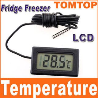 Digital Fridge Freezer Thermometer Temperature LCD Display