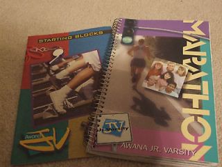Vintage Awana Starting Block and Marathon JV Junior Varsity handbook