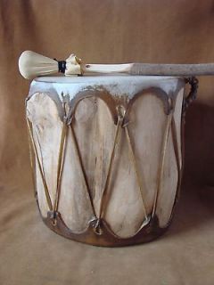 Cochiti Pueblo Indian Large Handmade Drum Native American by Ray
