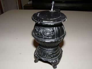Vintage diecast miniature pot belly stove please LOOK