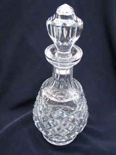 Vintage Waterford Colleen Crystal Decanter Brand Whiskey w/Stopper A