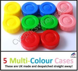Contact Lens Soaking Storage Cases Coloured Mix