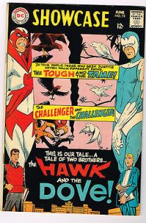SHOWCASE COMICS # 75 HAWK And The DOVE a silver age DC Comic 1968
