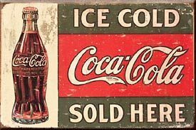 Fridge Freezer Ice Tool Box Magnet Coca Cola Coke drink sold here cold