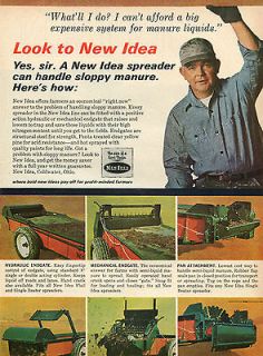 New Idea Hydraulic Mechanical & Pan Manure Spreader Ad Coldwater Ohio